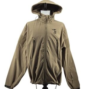 Nine Line‎ Jacket Mens 4XL Brown Military Softshell Hooded Lined Insulated